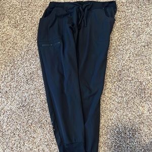 Black scrub pants